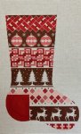 ASIT487 - Red Zig Zag Stocking