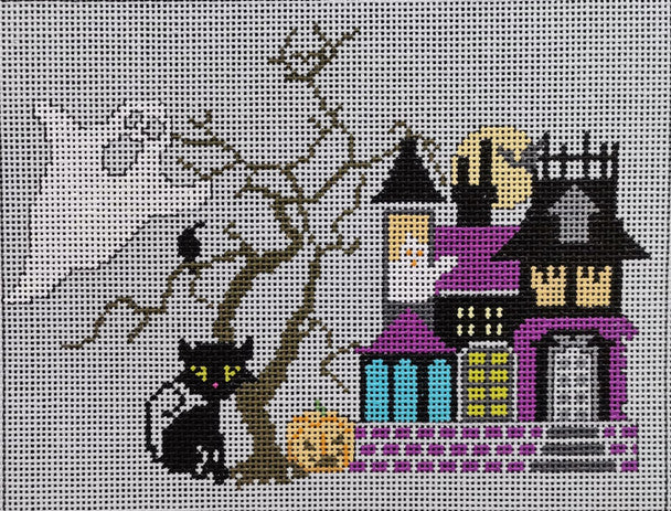 ASIT500D - Color House with Cat and Tree