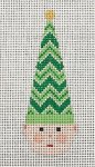 ASIT534 - Elf Ornament Green Zig Zag