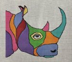 ASIT539 - Colorful Rhino