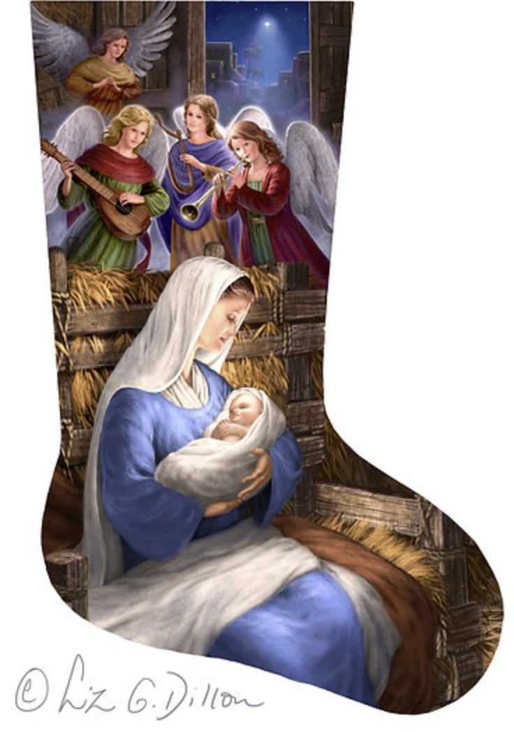 LGDAXS482 - Madonna and Angels Stocking