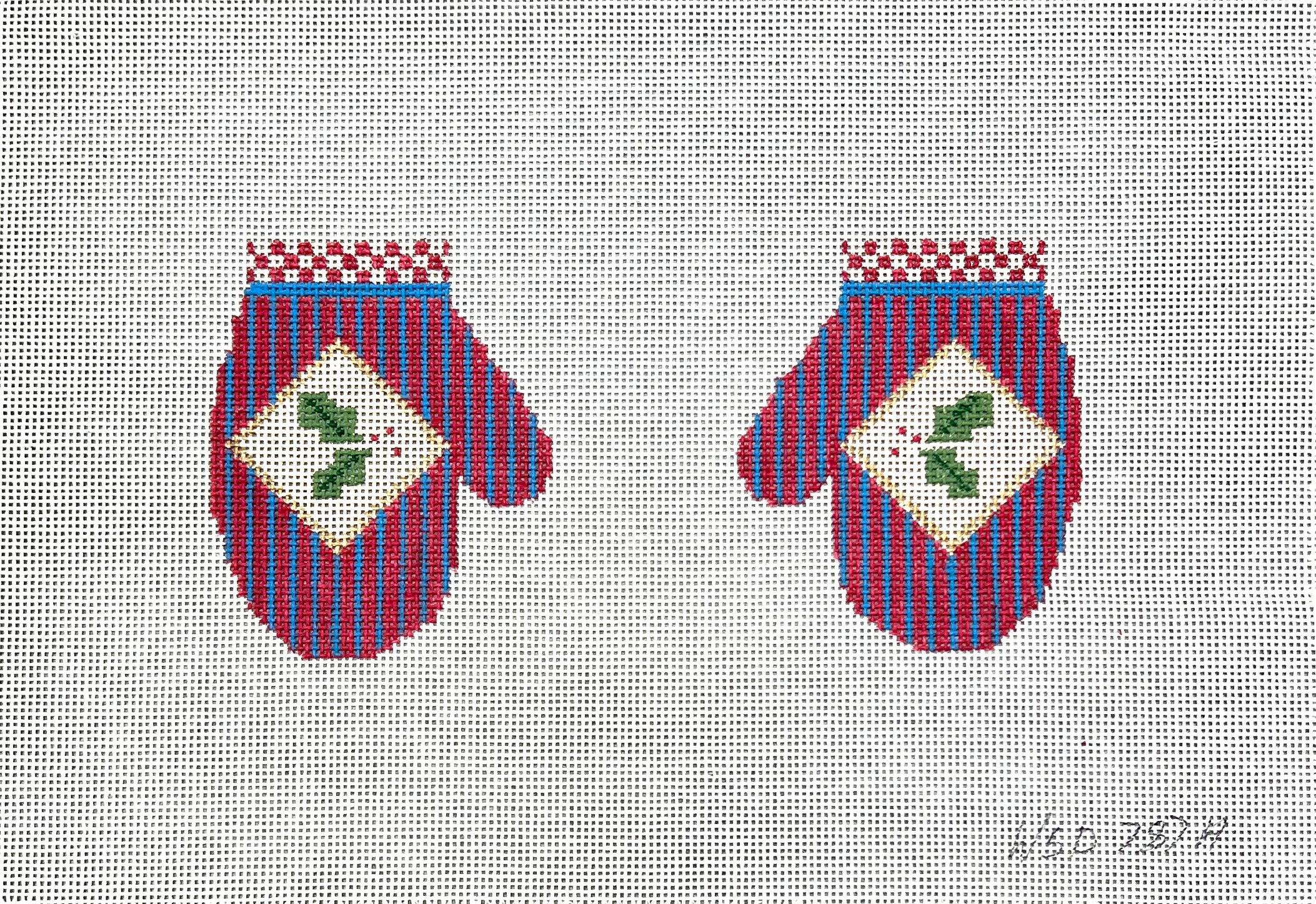 WS787A -  Holly Mittens Ornaments