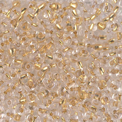 TB-BB-195 - 24kt Gold Lined Crystal Berry Bead