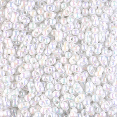 TB-BB-471 - White Pearl AB Berry Bead