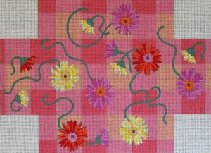 BC-18 - Gerber Daisies on Gingham