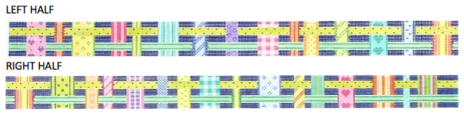 BL-02 - Woven Ribbons - Multi Brights on Navy