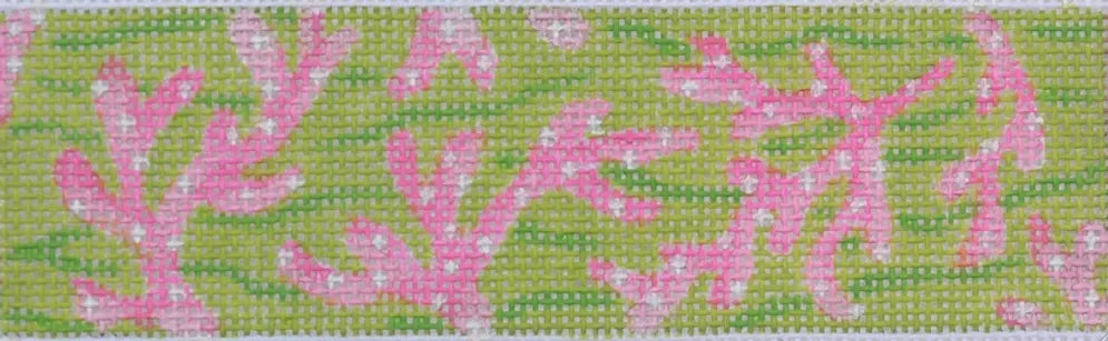 BL-56 - Belt Sea Coral Pinks and Greens - Lilly Inspired