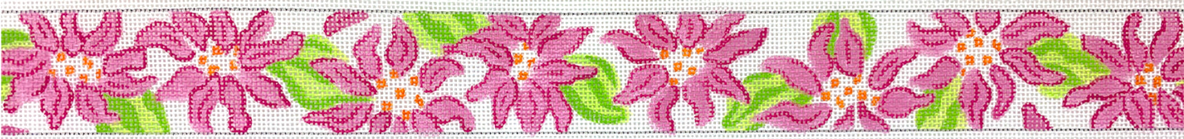 BL-86 - Lilly-Inspired Dahlias - Hot Pinks and Limes on White