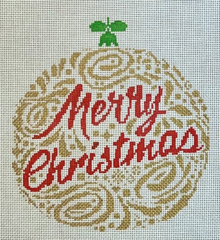 BP-100 -  Merry Christmas Ornament - Gold