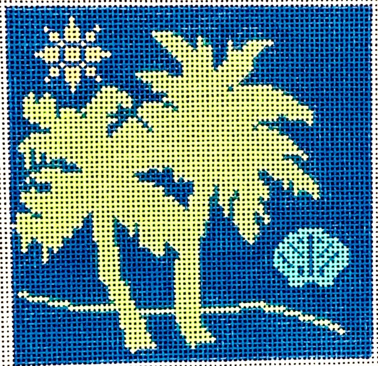 BP-46 - Palm Tree Series - Lime Green Insert Coaster