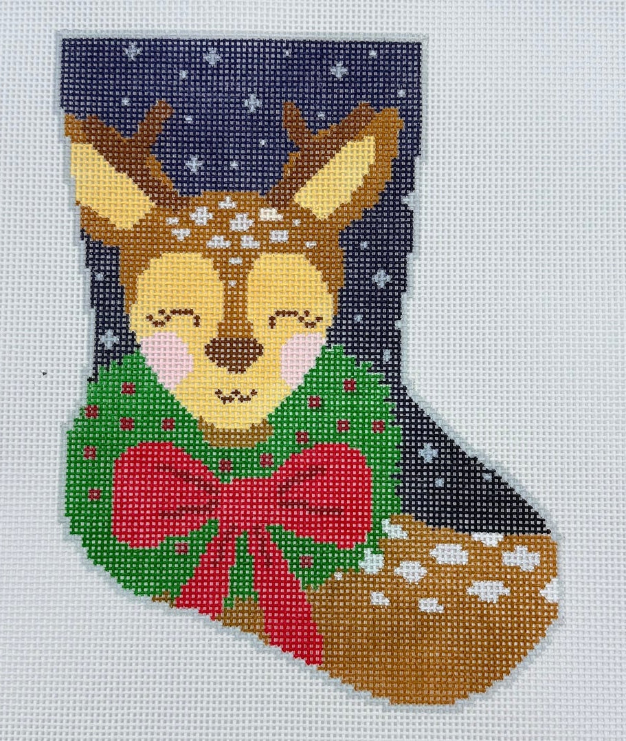 BS-31 - Dasher the Fun Reindeer Midi and Mini Stocking