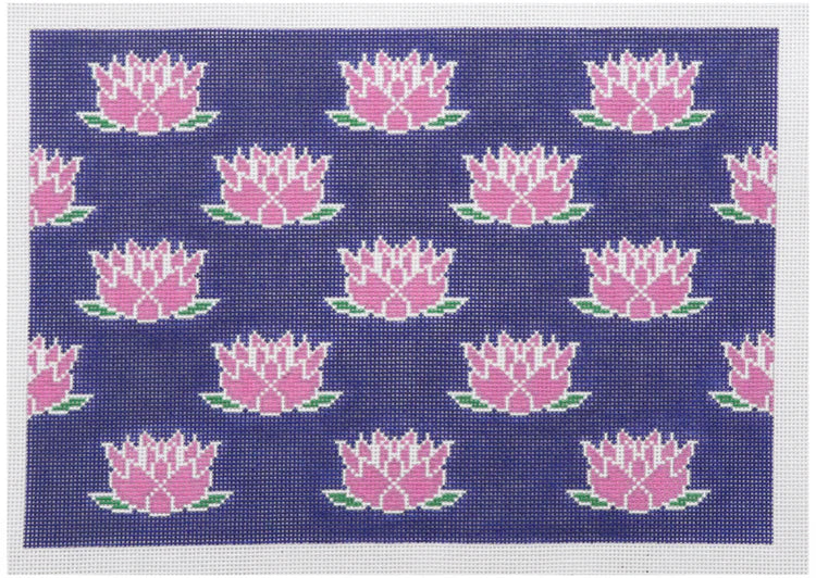 BS02 - Navy Lotus Clutch
