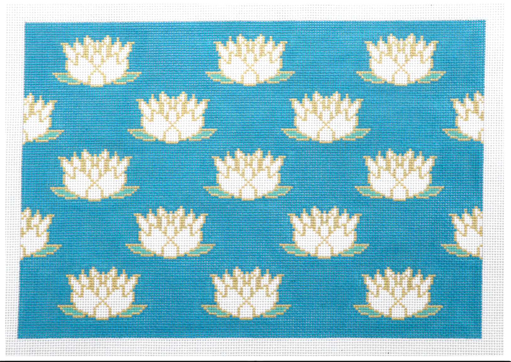 BS03 - Teal Lotus Clutch