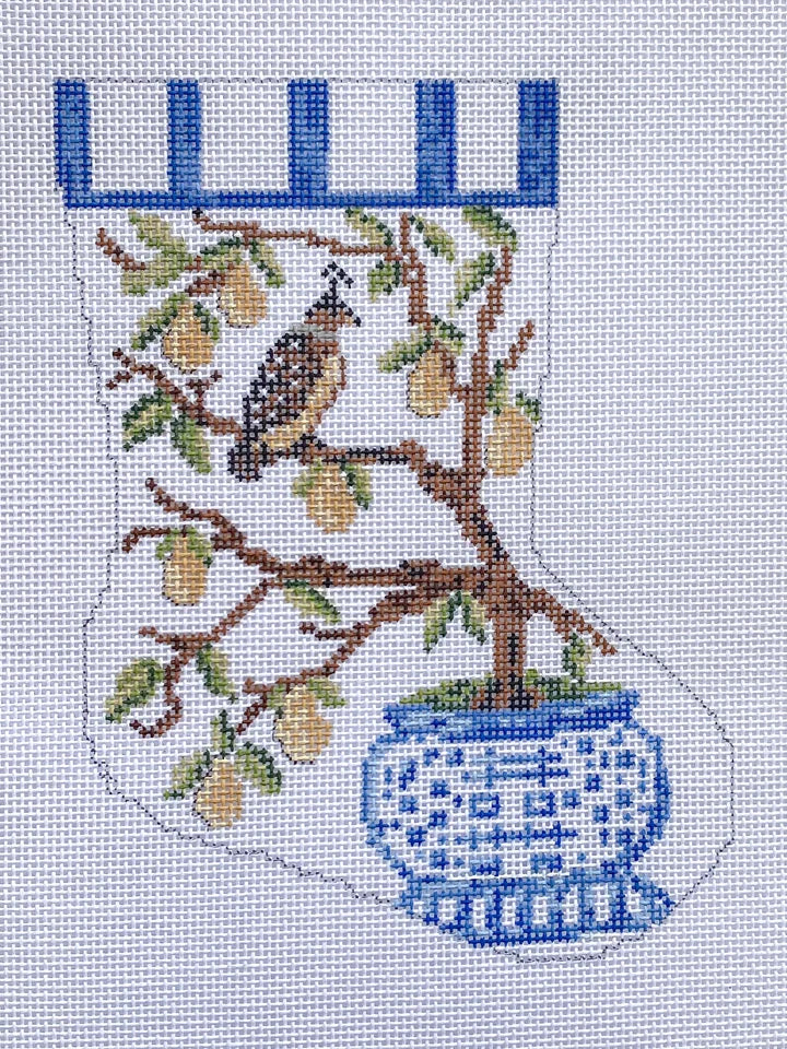 BS-15 - Partridge in a Pear Tree Mini Stocking