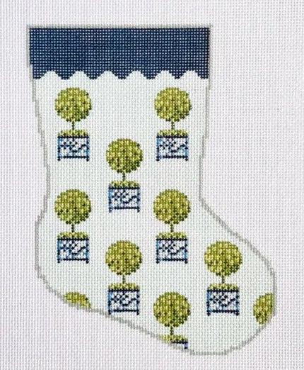 BS-67 - Topiary Pattern Mini Stocking