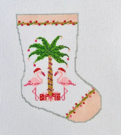 BS-71 - Christmas Flamingo Mini Stocking