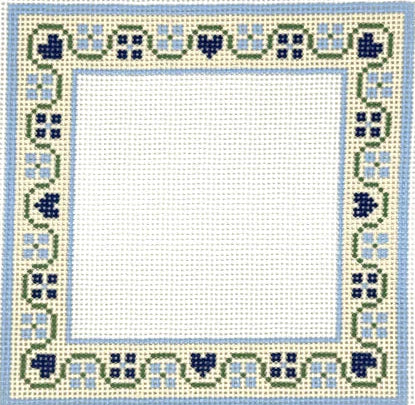 JAN0082 - Love and Flowers Frame - Blue