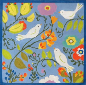 C-429 - Birds and Jewel Flowers