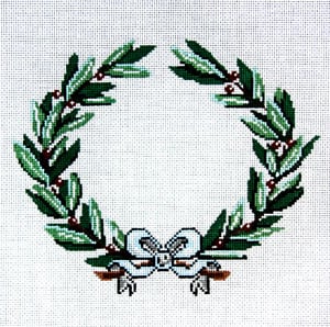 C-435 - Monogram - Wreath with Bow