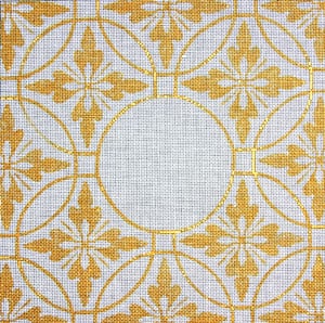 C-435B - Monogram - Gold Florentine