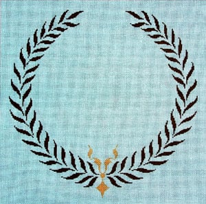 C-436D - Monogram - Greek Wreath