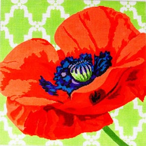 C-461B - Poppy on Lime