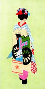 C-500A - Geisha - Lime Background