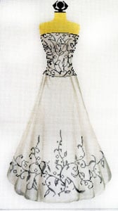 C-508B - Evening Gown - White