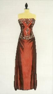 C-508I- Evening Gown - Brown