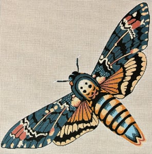 C-511B - Moth Blue and Gold