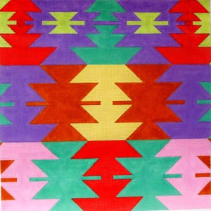 C-515C -  Kilim Multi-Color Star
