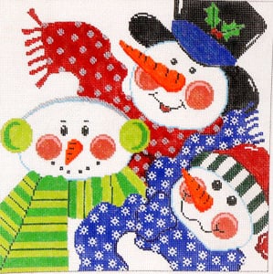C-516 - Three Snowmen includes Stitch Guide
