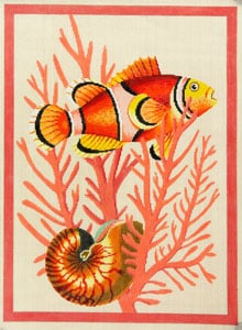 C-530D - Clown Fish and Shell - Peach