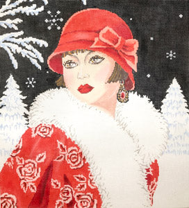 C-562D - Art Deco Lady Winter