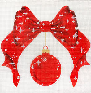 C-596 - Christmas Bow Monogram