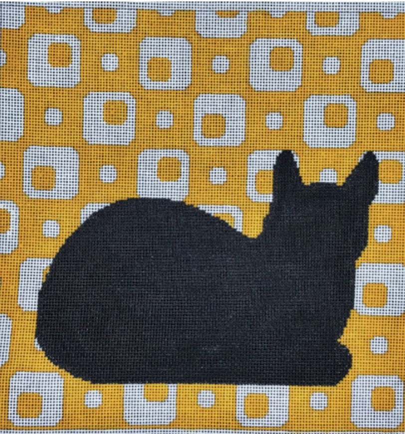 C116 - Silhouette Cat - Orange