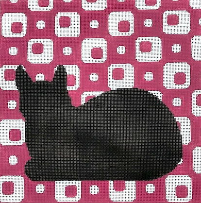 C116A - Silhouette Cat - Pink