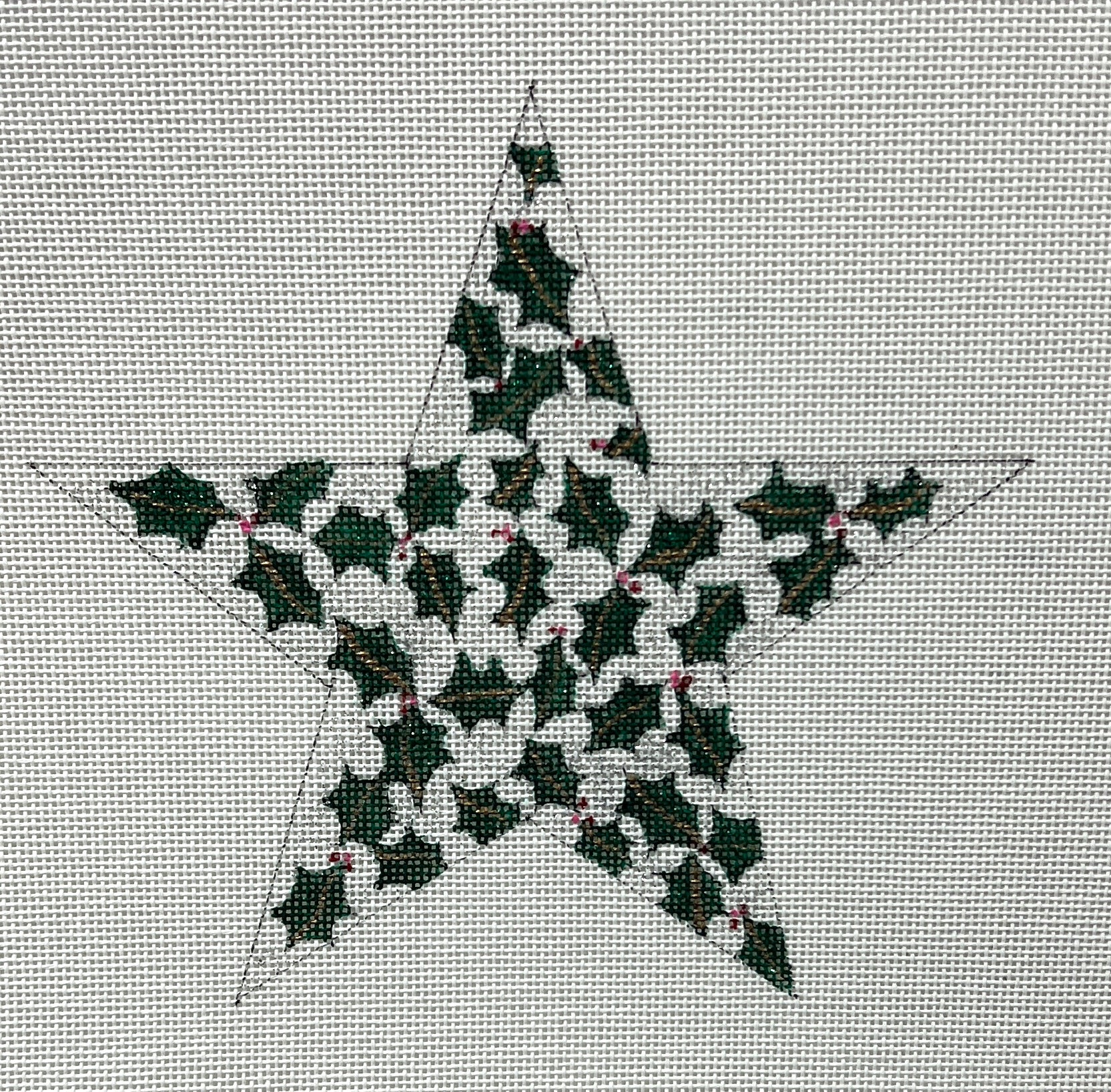 WS896D - Star Ornament - Holly