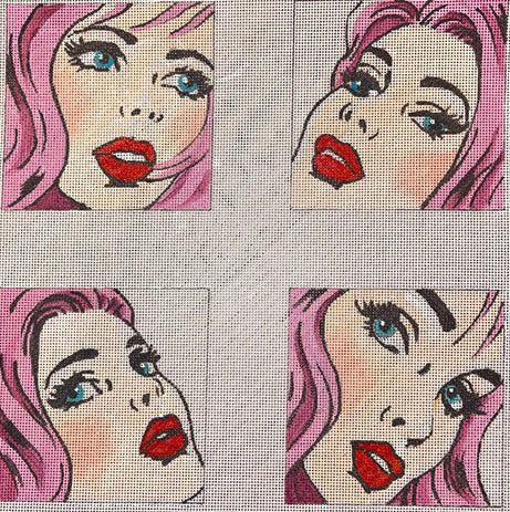 CA400 - Comic Book Girl Coasters