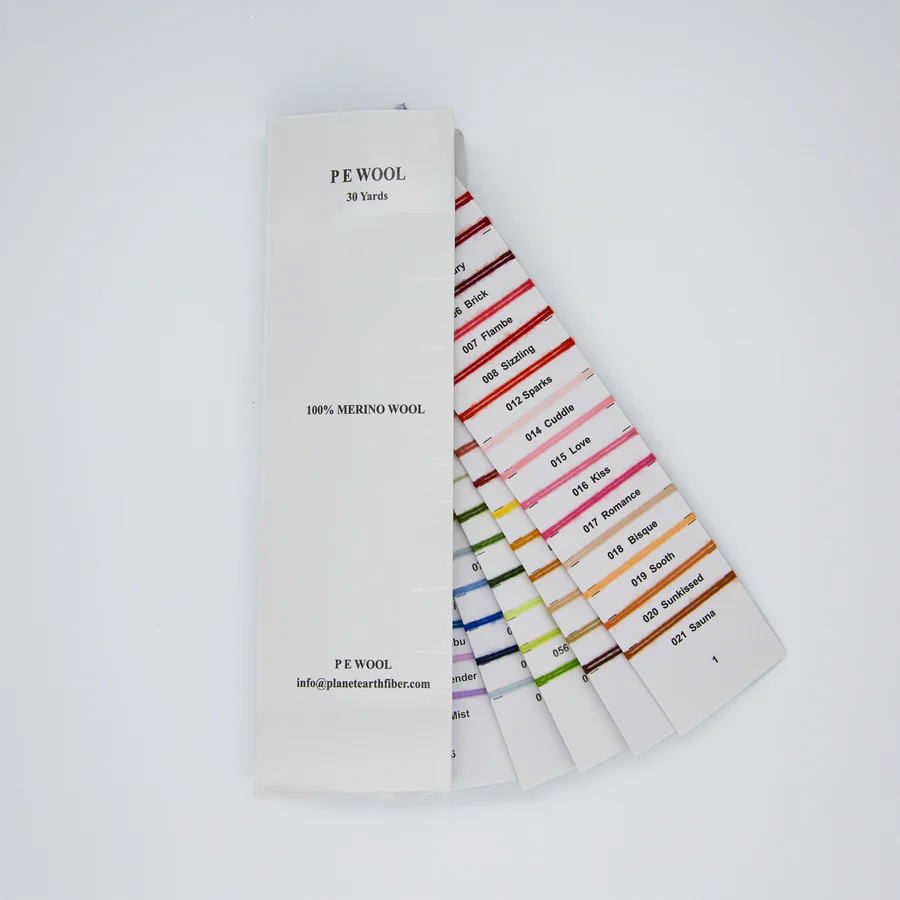 Planet Earth Wool Color Card