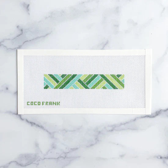 CF-31 - Diagonal Keychain Green