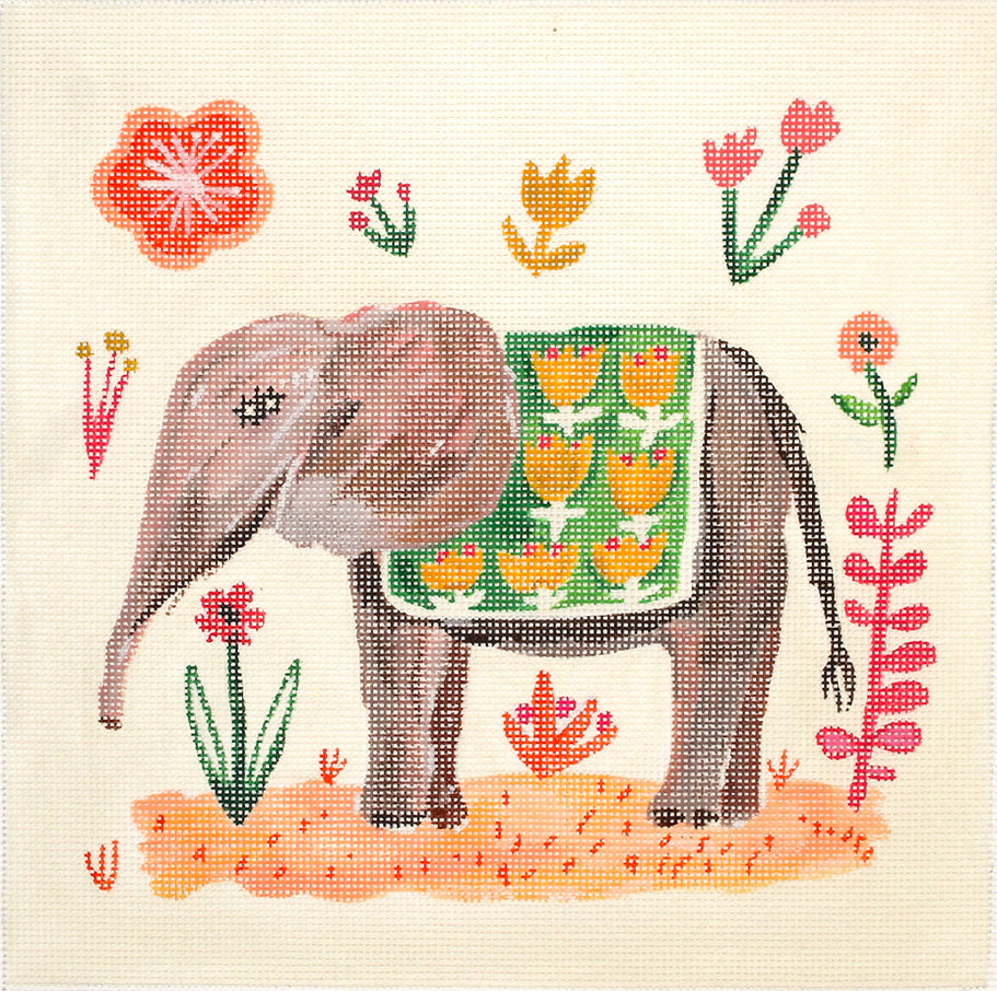 CG-PL-03 - Elephant with Green Blanket