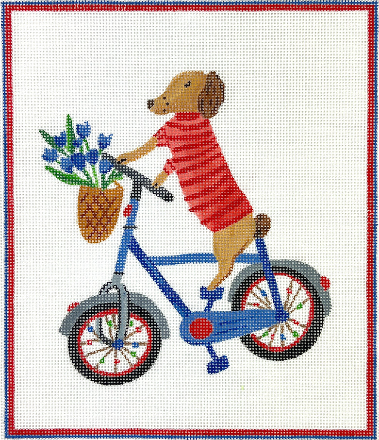 CG-PL-15 - Dogonit Pup on Blue Bicycle