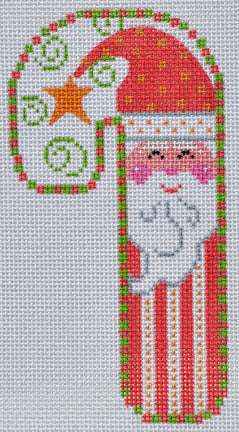 CH-101 - Checkered Santa Candy Cane