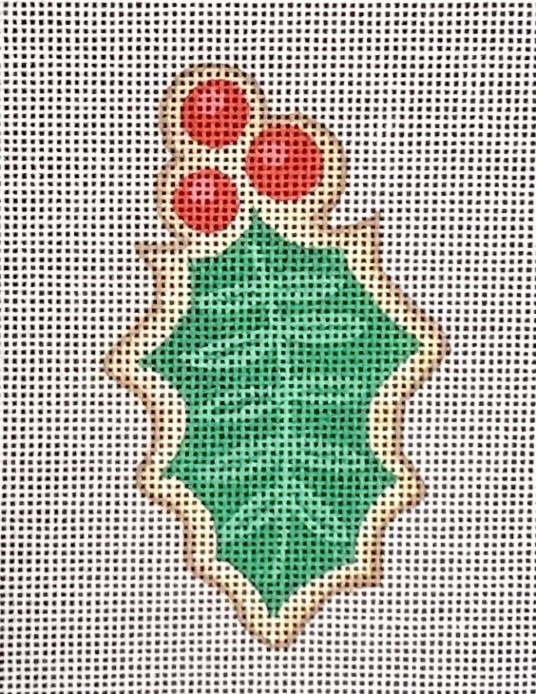 CH-1072 - Christmas Cookie - Holly Leaf