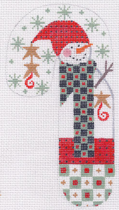 CH-12 - Snowman with Scarf Candy Cane