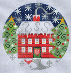 CH-126 - Red House Ornament