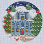 CH-127 - Blue House Ornament