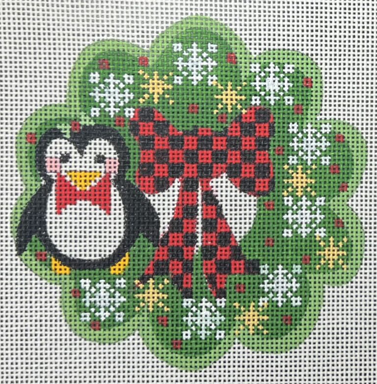 CH-1295 - Wreath Ornament - Penguin
