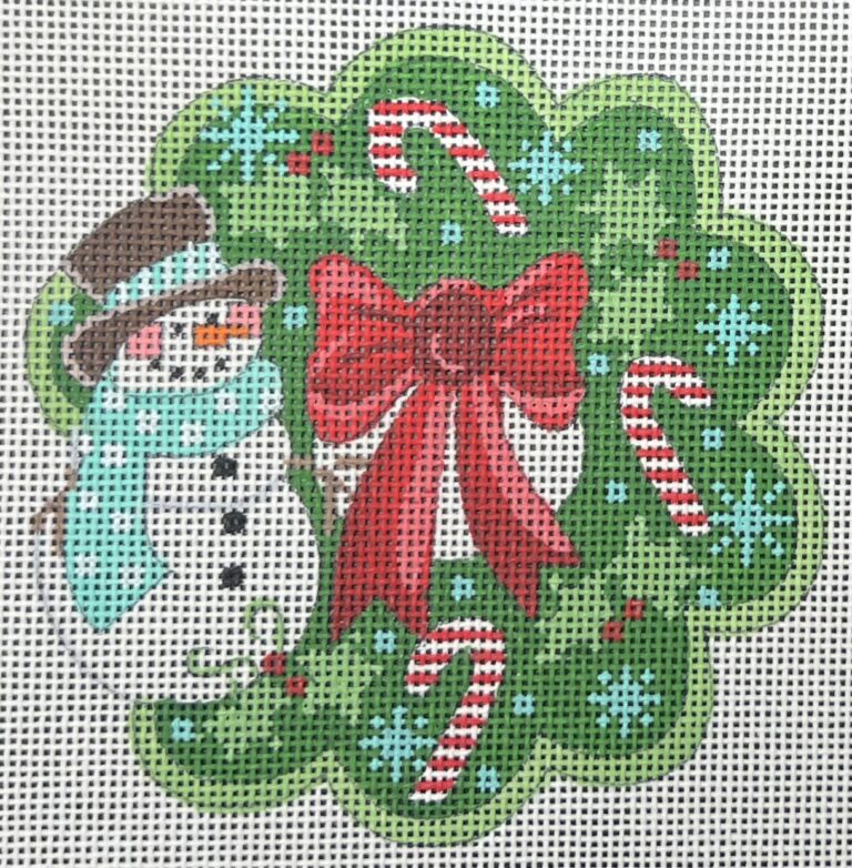 CH-1297 - Wreath Ornament - Snowman